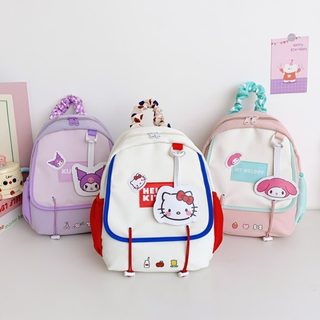 키티풍 아동 백팩 대용량 캐주얼 초등학생 책가방 여아 남아 데일리 소풍 가방