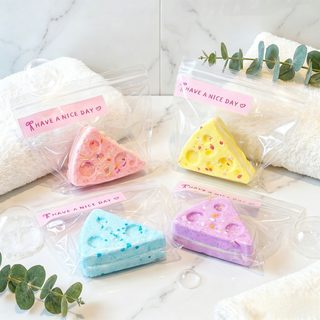 삼각 치즈 모형 TPR 말랑이 스퀴시 스트레스 해소 주물럭 장난감 4색