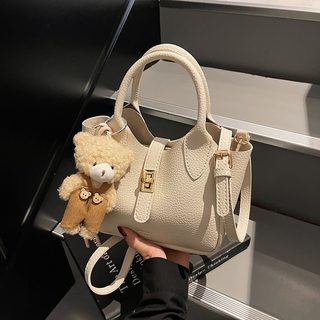 여성 PU 미니 버킷백 토트 숄더 크로스백 데일리 출근 가방
