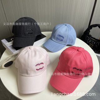 여성 스팽글 자수 데님 볼캡 캐주얼 백리스 아님 야구모자 사계절 데일리 패션 모자