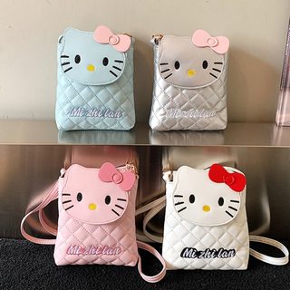 키티 미니 퀄팅 크로스백 여아 캐주얼 휴대폰 미니백