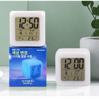 다국간 환경보호 알람 알람 학생 전용 알람 학생 음성 시계 칠색 알람 정음