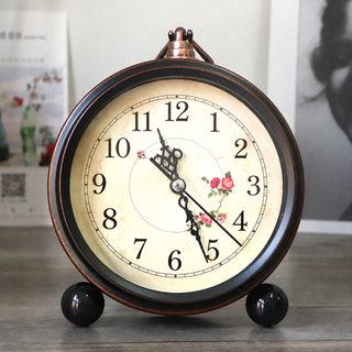 복고 유럽식 전원 창의 알람 게으른 사람 음소거 학생 알람 시계 심플 침대