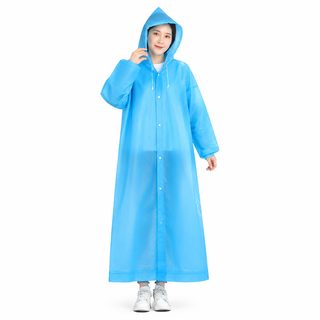 오랑스 EVA 성인용 일회용 우비 두꺼운 투명 전신 등산 여행 도보 비옷
