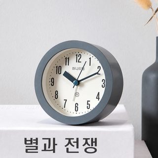 음소거 데스크톱 알람 북유럽 스타일 심플한 고등학교 침실 시계 학생용 전