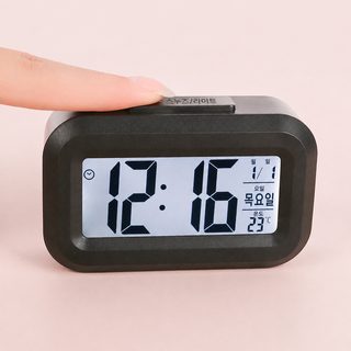 크로스보더 어린이 미니 알람 알람 학생 전용 전자시계 데스크톱 야광 전자