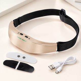 스마트 수면 보조 머리 마사지기 USB 충전식 2단계 자석식 헤드 마사지 밴드