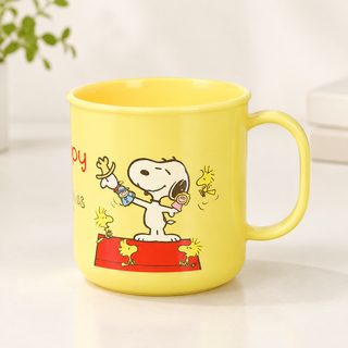 일본제 오리지널 수입 OSK 어린이 캐릭터 스누피 직음 우유 가글 플라스틱 공용 물컵 200ml