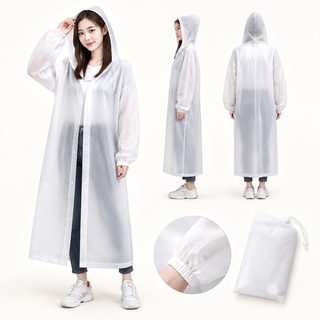 EVA 성인용 고급 일체형 우비 휴대용 야외 여행 등산 비옷