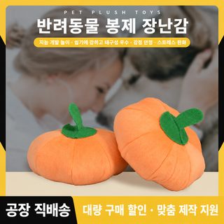 새로운 애완동물 털털 과일 호박 발성 장난감 강아지 내구성 상호작용 여러