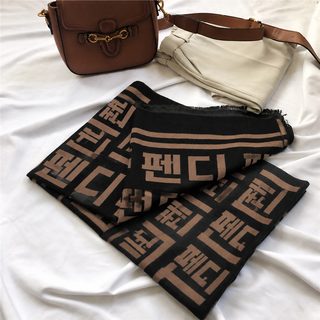 가을과 겨울 신상 모조 캐시미어 동대문 목도리 틱톡 콰이서우 생방송 모델 두께 보온 숄 웨이상 대리