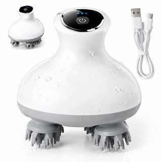 충전대 진동 기능 USB 두피 마사지기 방수 전동 머리 마사지 기기 감압 충전