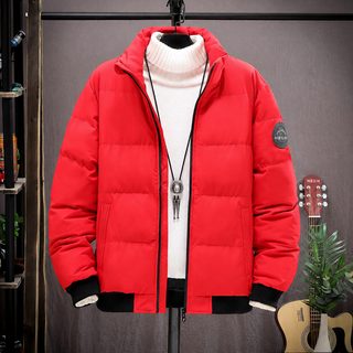 남성 겨울 솜패딩 점퍼 빅사이즈 스탠드칼라 호랑이 헤드 프린트 M~5XL