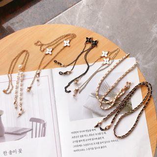 75cm에 여러 가지 안경 코디 가능 플라스틱 진주 유럽풍 진주 체인 액세서리 금속 금색 안경 체인 목걸이