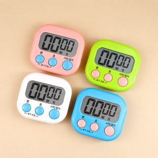 중영문 다기능 디지털 타이머 주방 요리 베이킹 학습용 카운트다운 알람 시