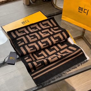 F 레터링 여성 겨울 목도리 도톰한 보온 캐시미어 터치 190x65cm 숄 스카프