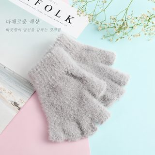 공장 직판 겨울 반지 모조 담비 털 학생 성인 여자 겨울 커플 기모 보온 장갑