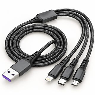 5A 슈퍼 고속 충전 1 끌기 3 수 근거선 안드로이드 TYPE-C 사과 3 합 1 어사 데이
