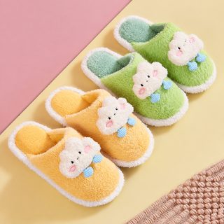 구름 커플 면 슬리퍼 남녀 가정용 가을 겨울 모직 만화 미끄럼 방지 가정화