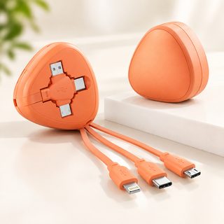 120W 6A 3in1 멀티 고속충전 케이블 1.1m C타입·8핀·5핀 데이터 전송 지원