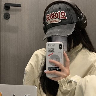 여성 가을 겨울 레터링 기모 야구모자 빅사이즈 얼굴 작아 보이는 캐주얼