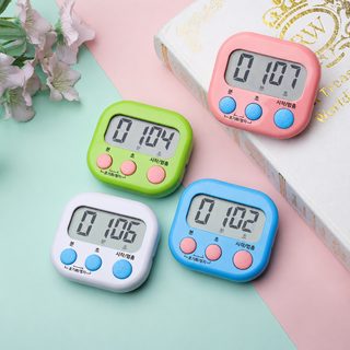 다기능 디지털 주방 타이머 요리 베이킹 공부 시간관리 LCD 알람시계