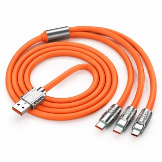 120W 기객은 화웨이 안드로이드 애플 트리플 고속 충전 휴대전화 데이터 라