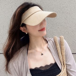 日本UVcut跑步空顶太阳帽出游冰丝防晒帽男女户外运动遮阳帽子夏