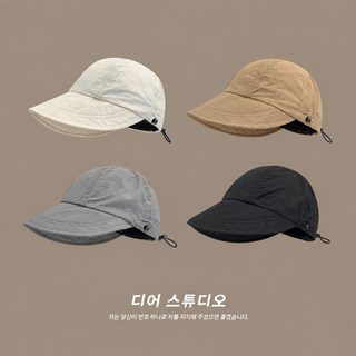 자오로스 같은 업그레이드판 속건 오리털모자 자녀 여름 백합 얇은 자외선 차단 모자 대야 모자 남조