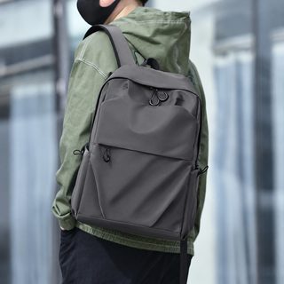 트렌디 백팩 남성 작업복 기능 여행 컴퓨터 배낭 길거리 붐표 심플 대학생