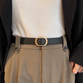 여름 블랙 벨트 여성 아메리칸 빈티지 장식 청바지 벨트 학생 심플하다 백