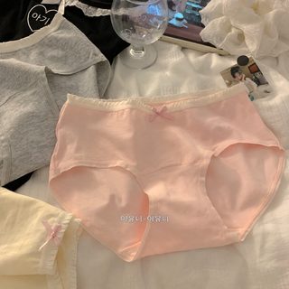 A류 신장면~편한 기초판 중허리 팬티 여성 5A 전면 가랑이 소녀 팬티 순면 누드감