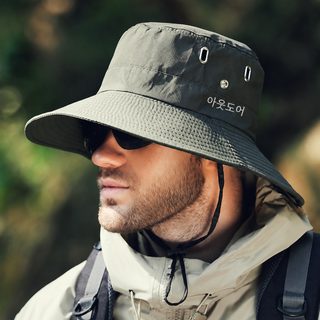 여름 신상 남성 차양 큰 처마 자외선 차단 모자 라이딩 등산 낚시 야외 어부 모자 패션 태양 모자 붐