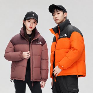 크로스보더 쇼트 면복 여성 배색 빵복 2026 두께 보온 남녀 동형 백합 북가