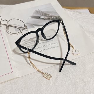 남녀공용 할로윈 안경 체인 짧은 안경줄 유령·미라 캐릭터 펜던트