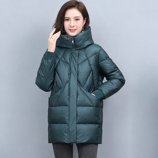 후드 솜옷 여자 중장형 2026 겨울옷 패션 신상 두꺼운 솜저고리 큰 사이즈 한국판 보온 솜옷 외투