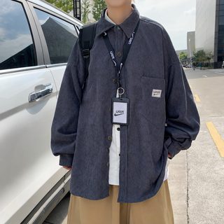 남성 골덴 셔츠 자켓 봄가을 긴팔 캐주얼 워크웨어 아우터