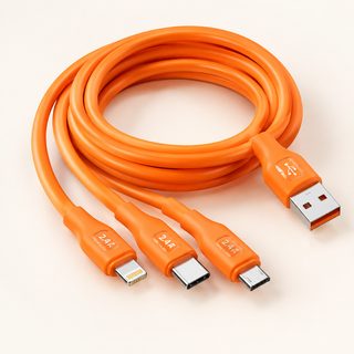 120W 고속충전 3in1 멀티 충전 케이블 아이폰 타입C 안드로이드 호환