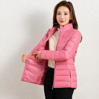 대외무역 솜옷 여자 짧은 2026년 겨울 가벼운 보온 후드 여자 면복 외투 도매