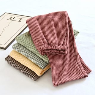 가을 겨울 남성 얇은 벨벳 잠옷 바지 헐렁헐렁 큰 사이즈 복고풍 심플하고