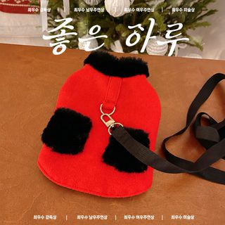 애완동물 옷 강아지 고양이 가을 겨울 솜옷 조끼 새해 크리스마스 경사 설