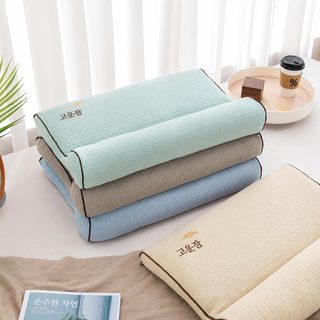경추 베개 전 메밀 베개 전 면 니트 면 양생 메밀 반견인 반궁 목베개 spa 경