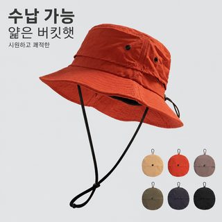 남녀공용 자외선 차단 버킷햇 접이식 통풍 속건 캠핑 등산모자