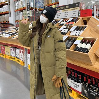 패딩 면복녀 2024 신상 겨울 중장형 두께 무릎 넘어 작은 키 중극 예고 면옷 면저고리녀