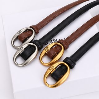양수림 여사 가죽 벨트 리얼 가죽 백합 청바지 벨트 왕홍 벨트 여성 패션 장