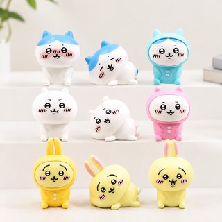 귀여운 기이카와 곰돌이 이모티콘 곰 피규어 DIY 차량용 데스크톱 장면 장식