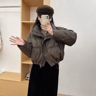 여성 숏카라 다운 패딩 자켓 가을 겨울 루즈핏 보온 캐주얼 점퍼