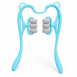 자기요법 경추 마사지기 수동으로 목을 끼워 다기능 가정용 롤러 어깨 목 마사지기