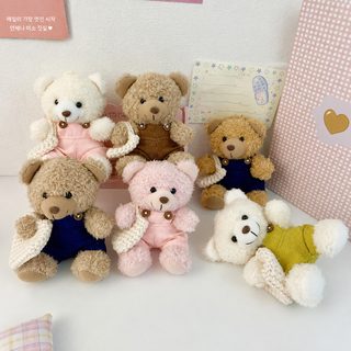 귀여운 숄더백 애니베어 열쇠고리 캐릭터 털곰인형 걸이 아이디어 피규어 책가방 걸이 액세서리