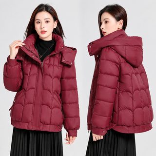M-4XL短款棉服女冬季新款韩版休闲加肥加大面包宽松棉衣棉袄外套